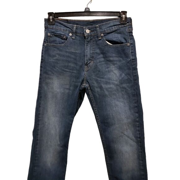 Levi's Men's 505 Blue Denim Medium Wash Pockets Straight Leg Jeans Sz W30 x L32 - Picture 3 of 9